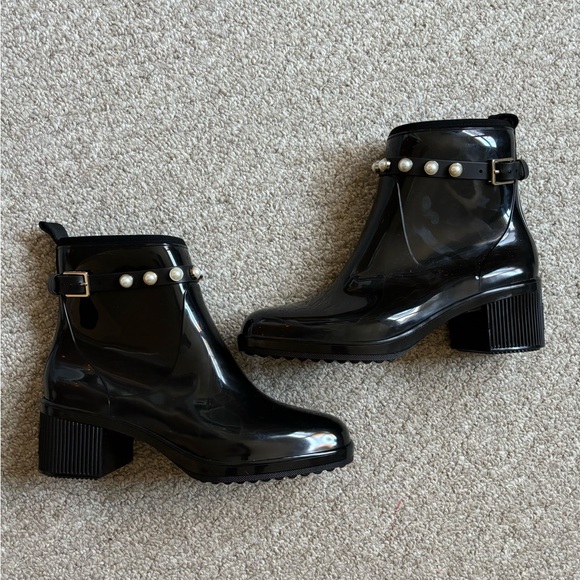 Kate Spade Puddle pearls rain boots  10 - Picture 2 of 10